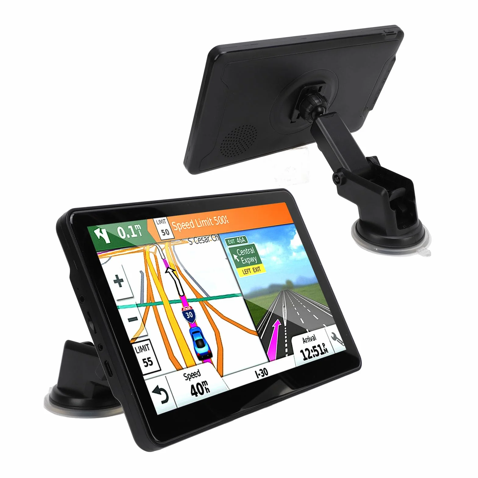 System Nawigacji Samochodowej 9 Cali, Szklany Ekran Dotykowy 2,5D, Bezprzewodowa Funkcja CarPlay, Auto, do Samochodów Osobowych, Ciężarówek, Kamperów i Pojazdów Kempingowych