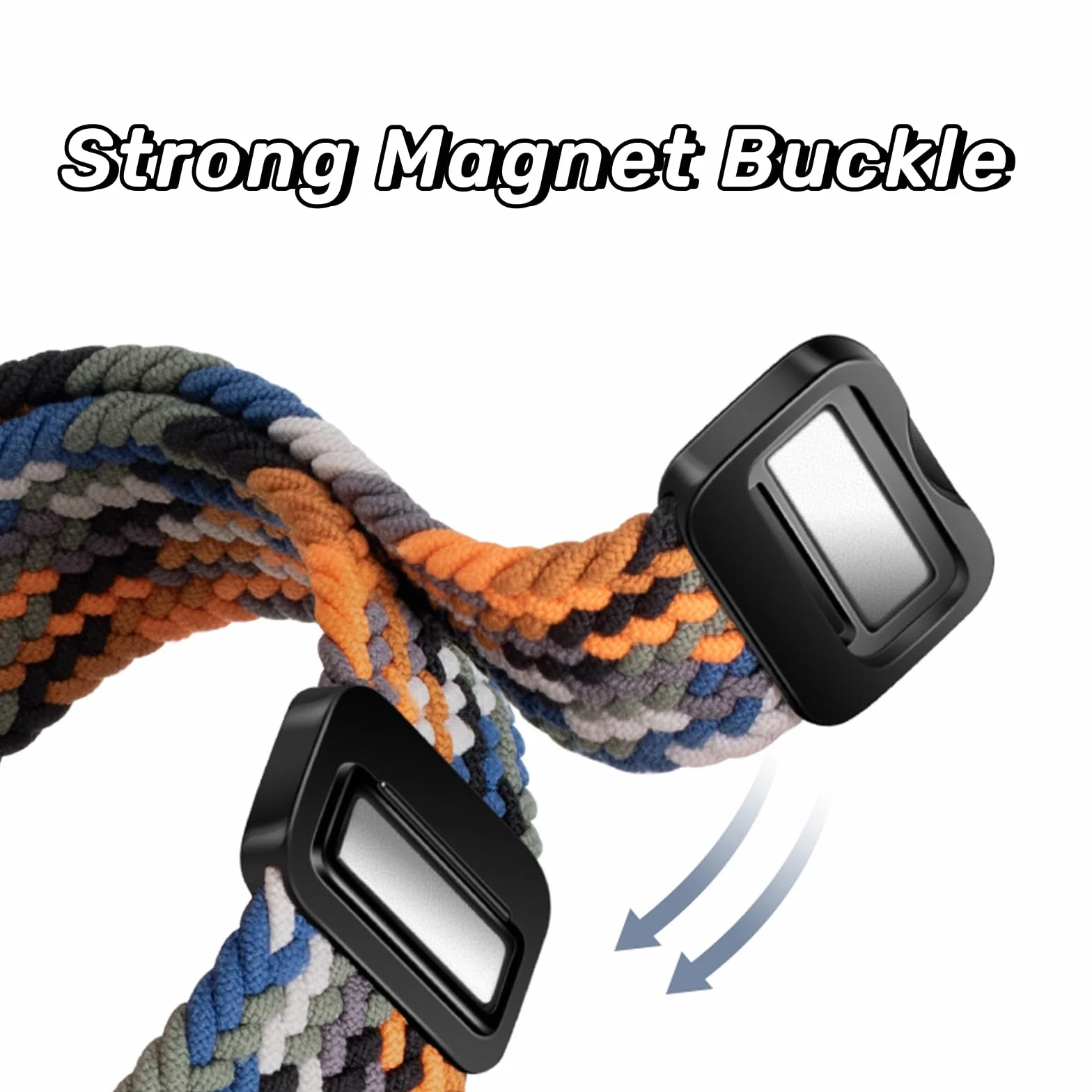 Compatible with Apple Watch Strap 49mm 46/45/44/42mm 42/41/40/38mm, Elasticated Magnetic Nylon Strap Band for IWatch Series 11/10/9/8/7/6/5/4/SE 3 2/Ultra 3 2 Men Women