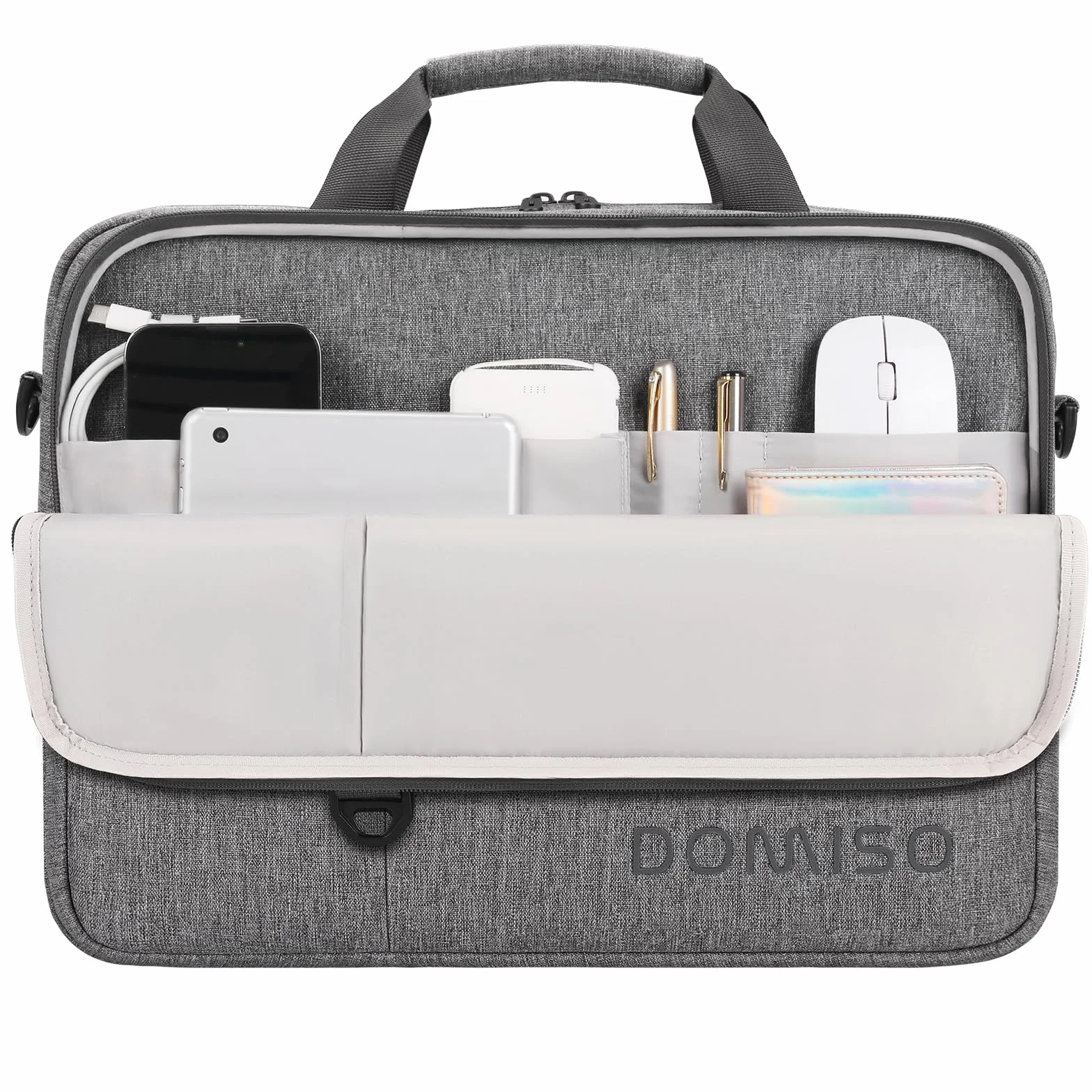 DOMISO Torba na laptopa 15,6" wodoszczelna, szara