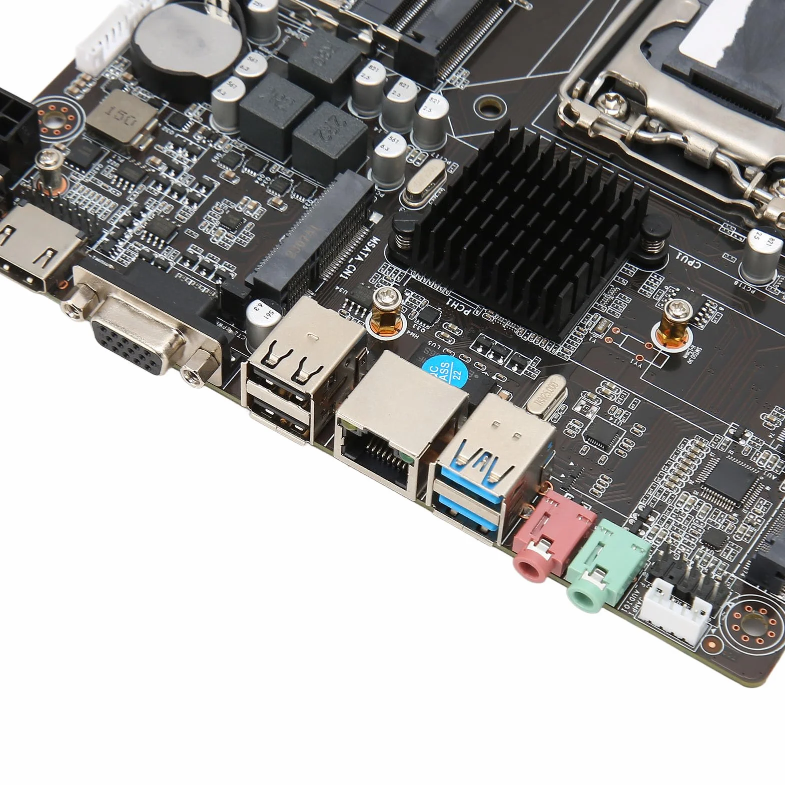 VBESTLIFE H81 płyta główna, LGA 1150 DDR3 ITX Gamingowa płyta główna do I3 I5 I7 do CPU 4. 5. generacji, M.2 VGA, HDMI, 2 porty audio, do komputerów DIY