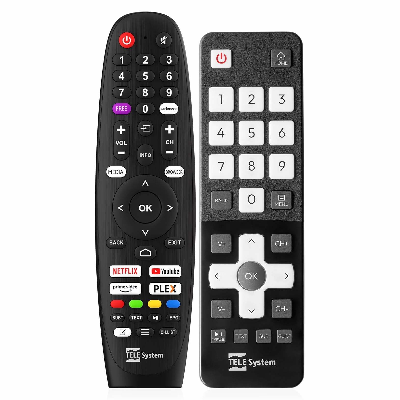 TELE System Smart TV 40 cali Full HD LED Frameless, certyfikat CAM tivùsat, HbbTV, HDR10 HLG, zasilany przez VIDAA, podwójny pilot w zestawie.