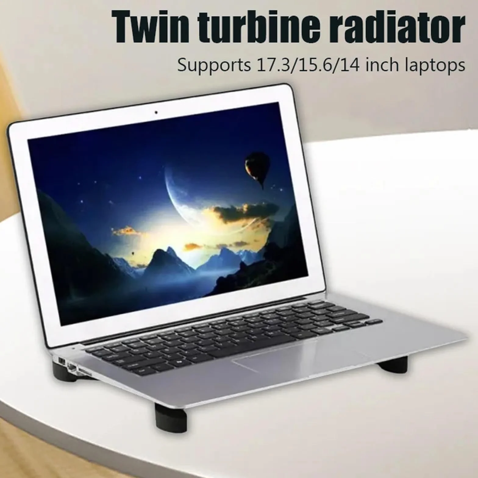 Laptop Cooler podstawka pod laptopa Wentylator podkładka chłodząca 2 wentylatory chłodnica chłodziarka do notebooka podstawka do laptopa wentylator USB do laptopa 7-15 "PC