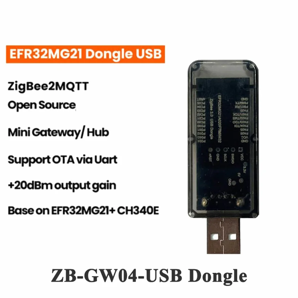 1 SZTUK ZigBee 3.0 Labs Mini EFR32MG21 Open Source Hub Gateway USB Dongle Chip Module Silicon Universal