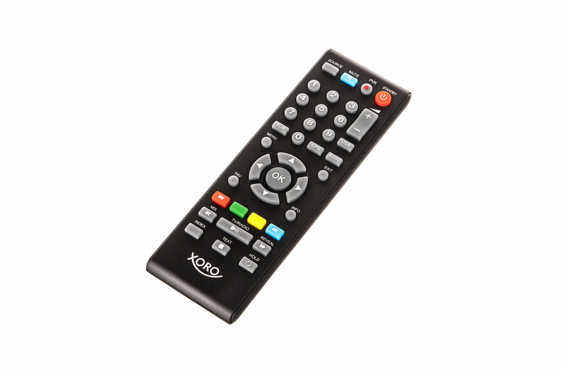 Xoro PTL 1012 telewizor o przekątnej 25,6 cm (10,1 cala) (o pojemności 4800 mAh, przenośny DVB-T/DVB-T2, H.265/HEVCDekoder, funkcja PVR Ready, odtwarzacz multimedialny i aktywna antena teleskopowa z magnetyczną nóżką), kolor czarny
