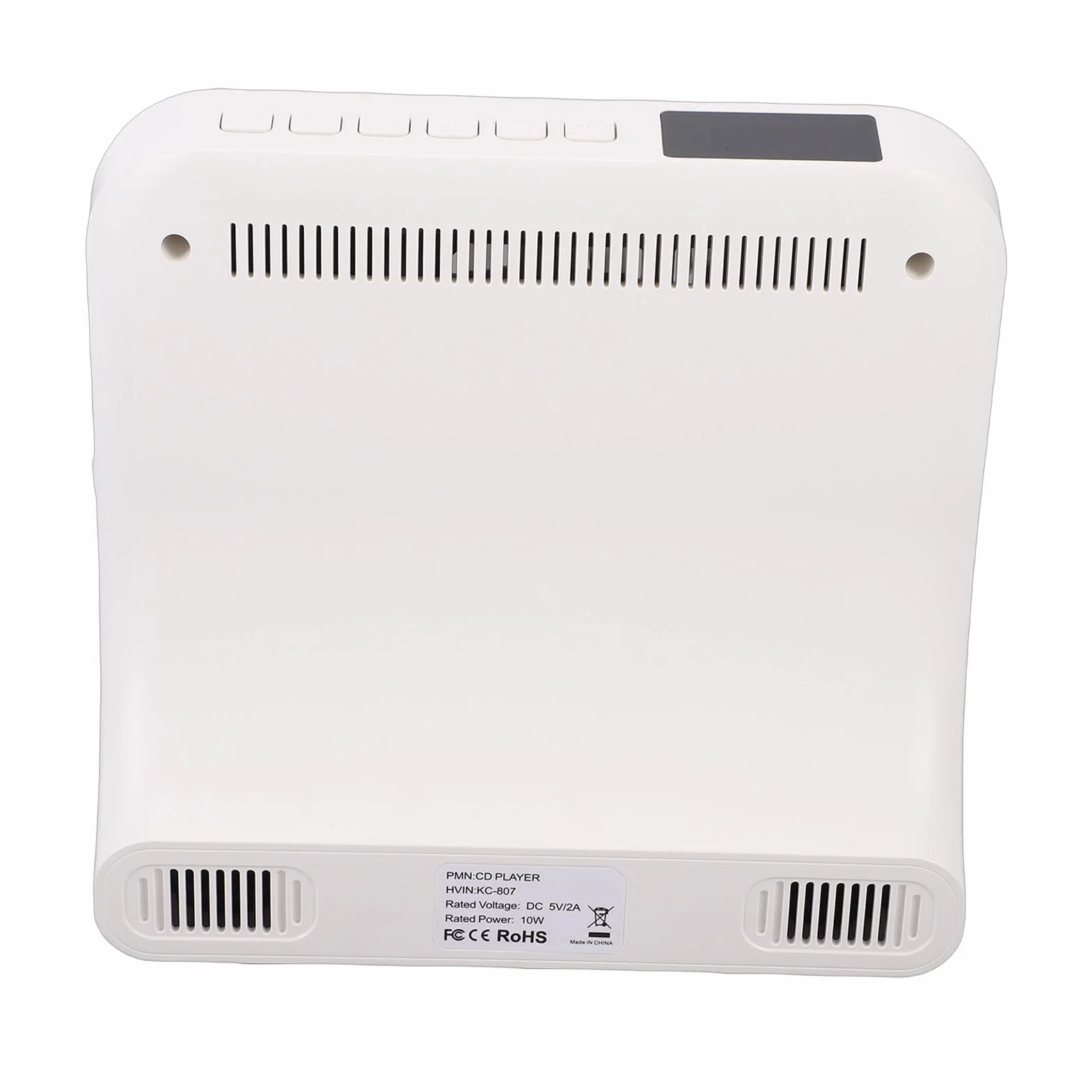 Przenośny Odtwarzacz CD z Bluetooth 5.3, Stacjonarny Odtwarzacz Muzyczny CD do Użytku Domowego, Obsługuje CDR MP3 WMA, z Pilotem, Wyświetlaczem LED, Radiem FM