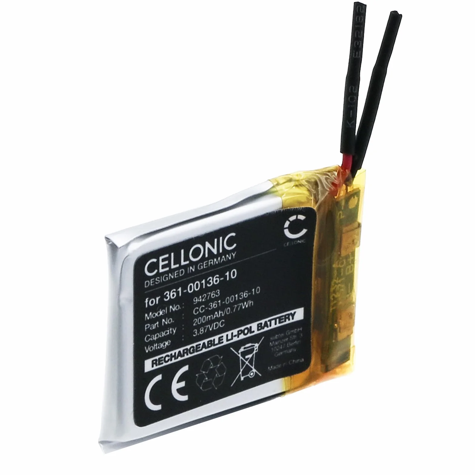 CELLONIC Bateria zamienna do Garmin Venu Sq Music 200mAh 3,87 V