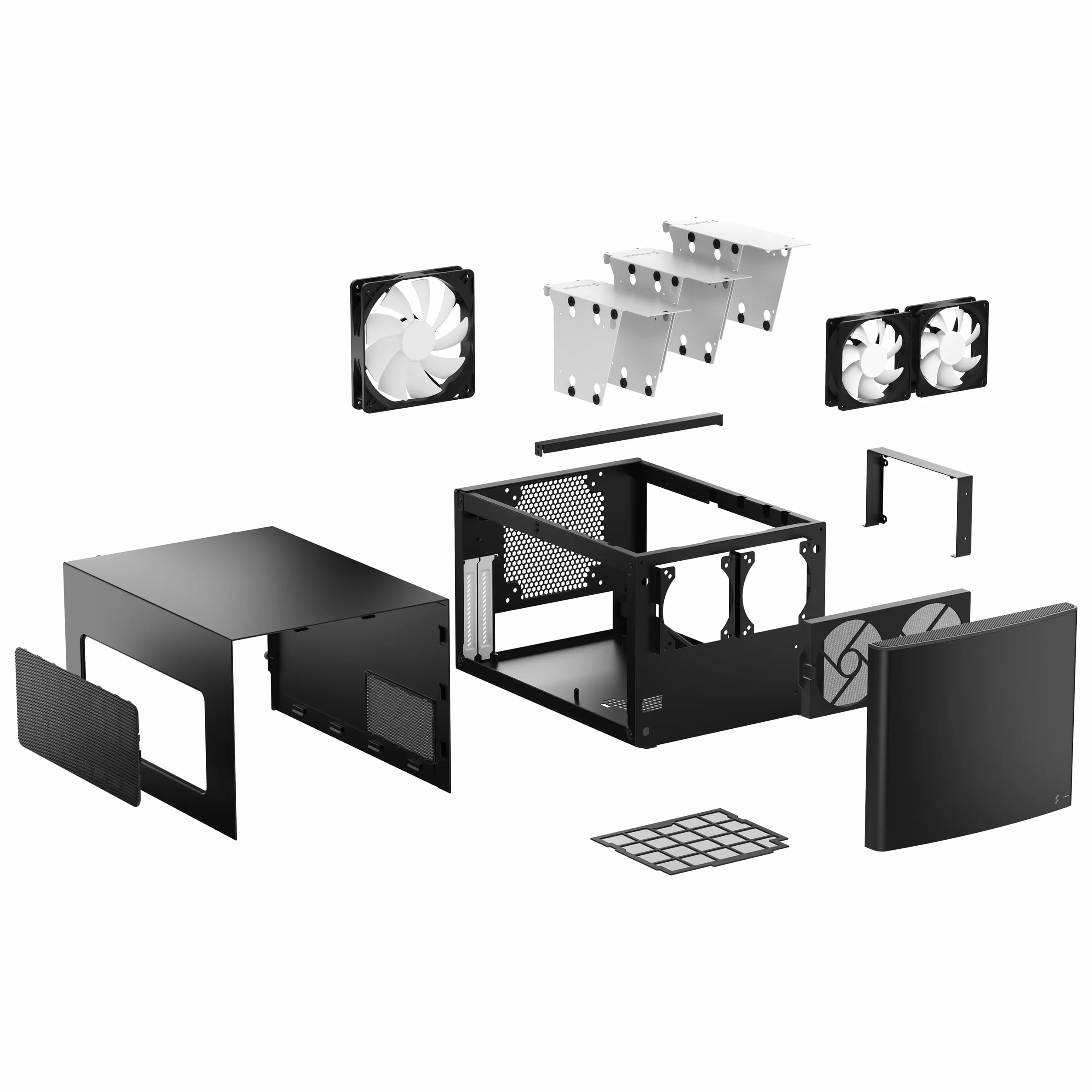 Fractal Design Node FD-CA-NO-304-BL Obudowa Komputerowa, Czarny, 37.4 x 25 x 21 cm