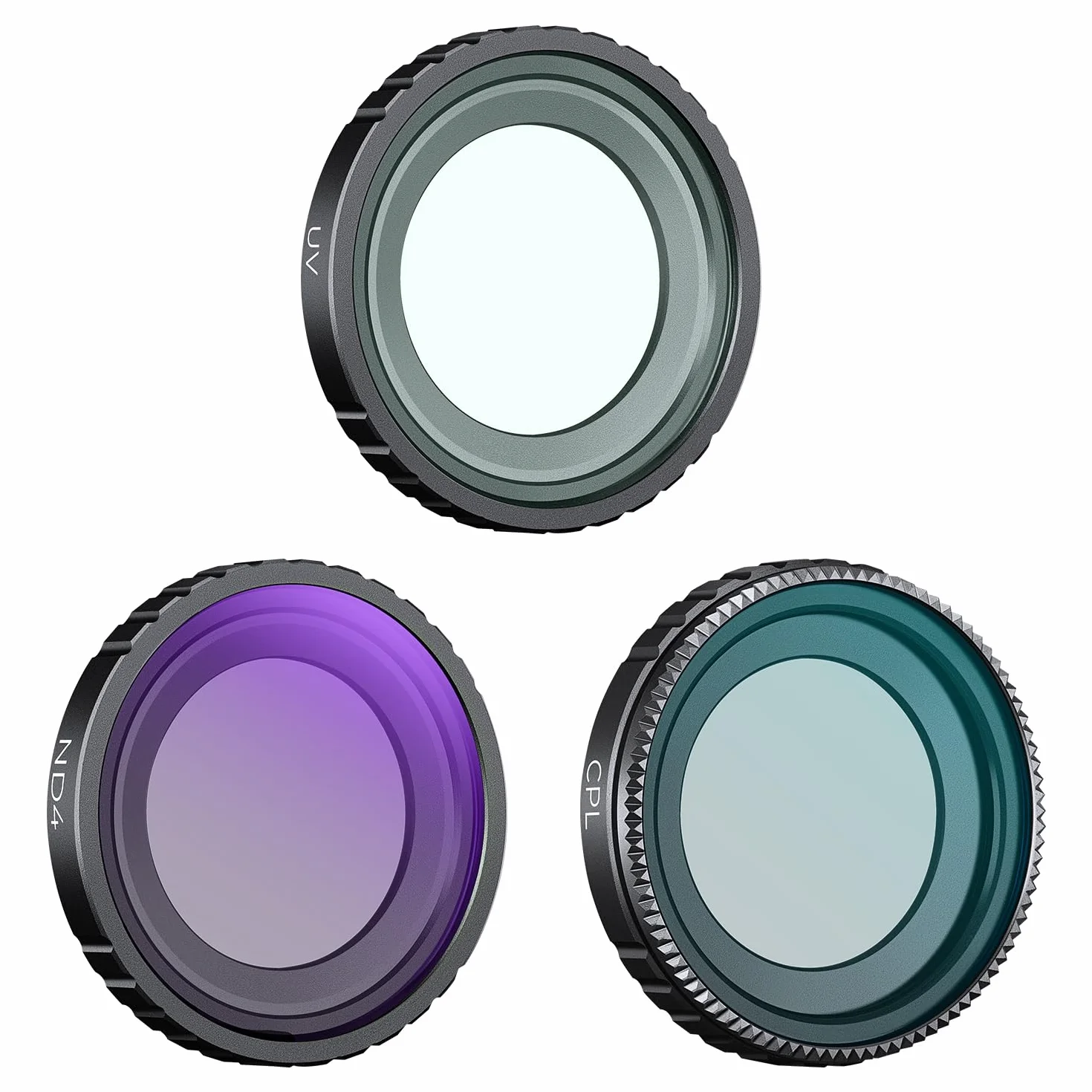 K&F Concept Filtr UV CPL ND4 kompatybilny z Insta360 GO 3S, ochrona obiektywu, ultrafioletowy, polaryzacyjny, neutralna gęstość, 3-pak filtrów do akcesoriów Insta Go3