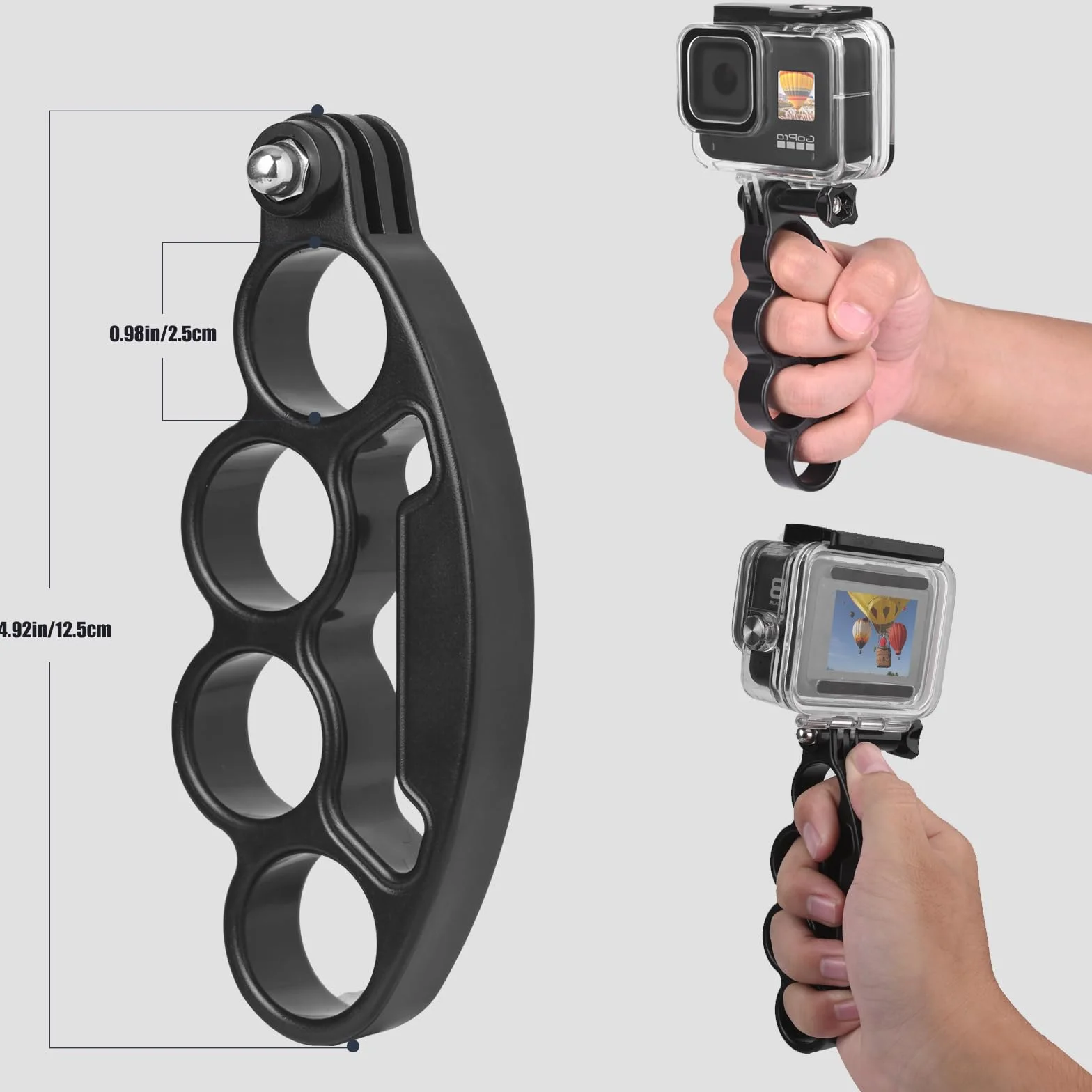 Uchwyt na nadgarstek, pasek na rękę, uchwyt na palec z uchwytem na telefon do gopro Hero, EK7000, Insta360, Osmo Action 5 pro, Touch Dragon, Yi 4K Surfola Apeman Jadfezy, SLR DLSR