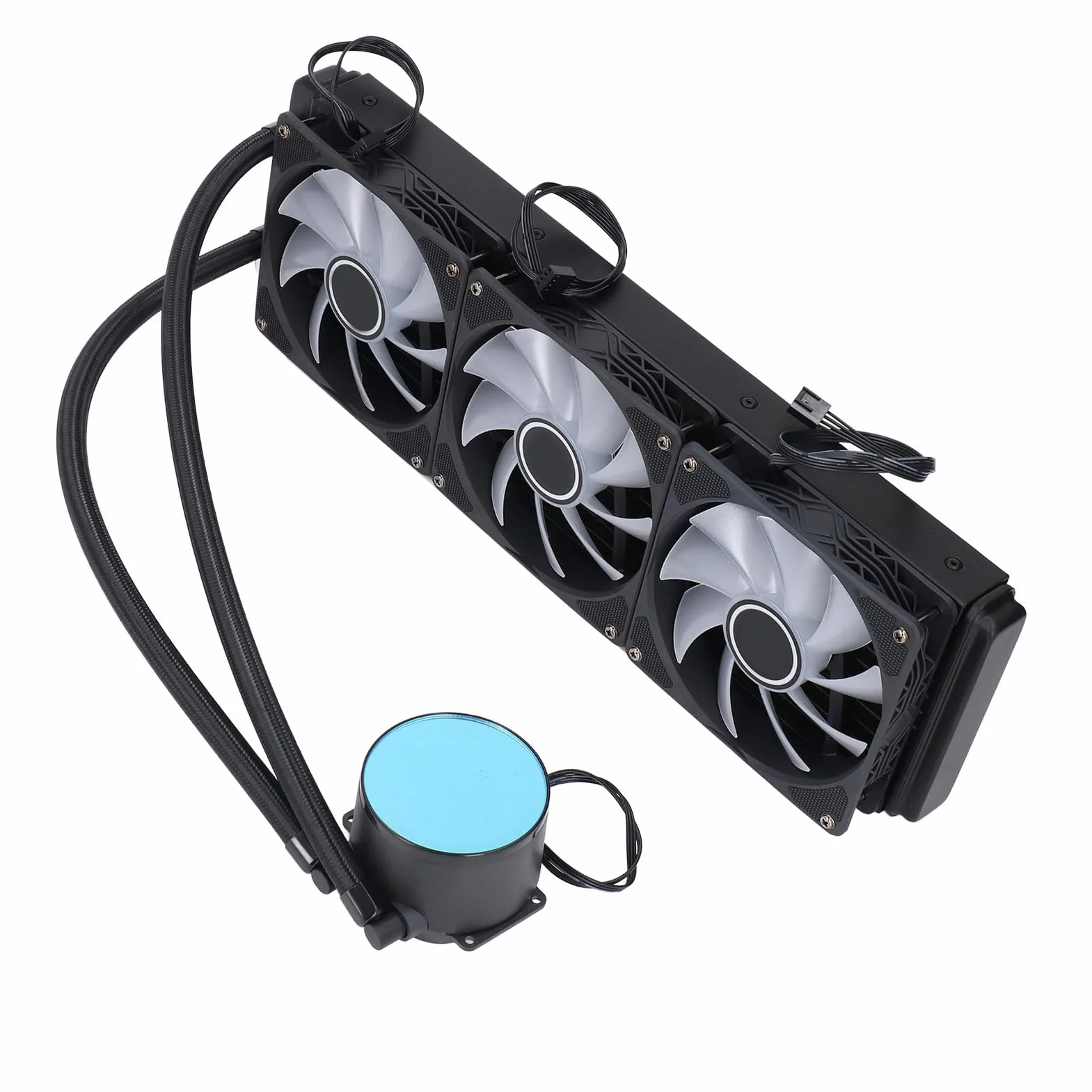 Alomejor Chłodnica Procesora Wentylator Chłodnicy Wysokowydajny System Chłodzenia cieczą do Gier LGA 1700 1200 115X, z Oświetleniem RGB dla Entuzjastów Komputerów PC