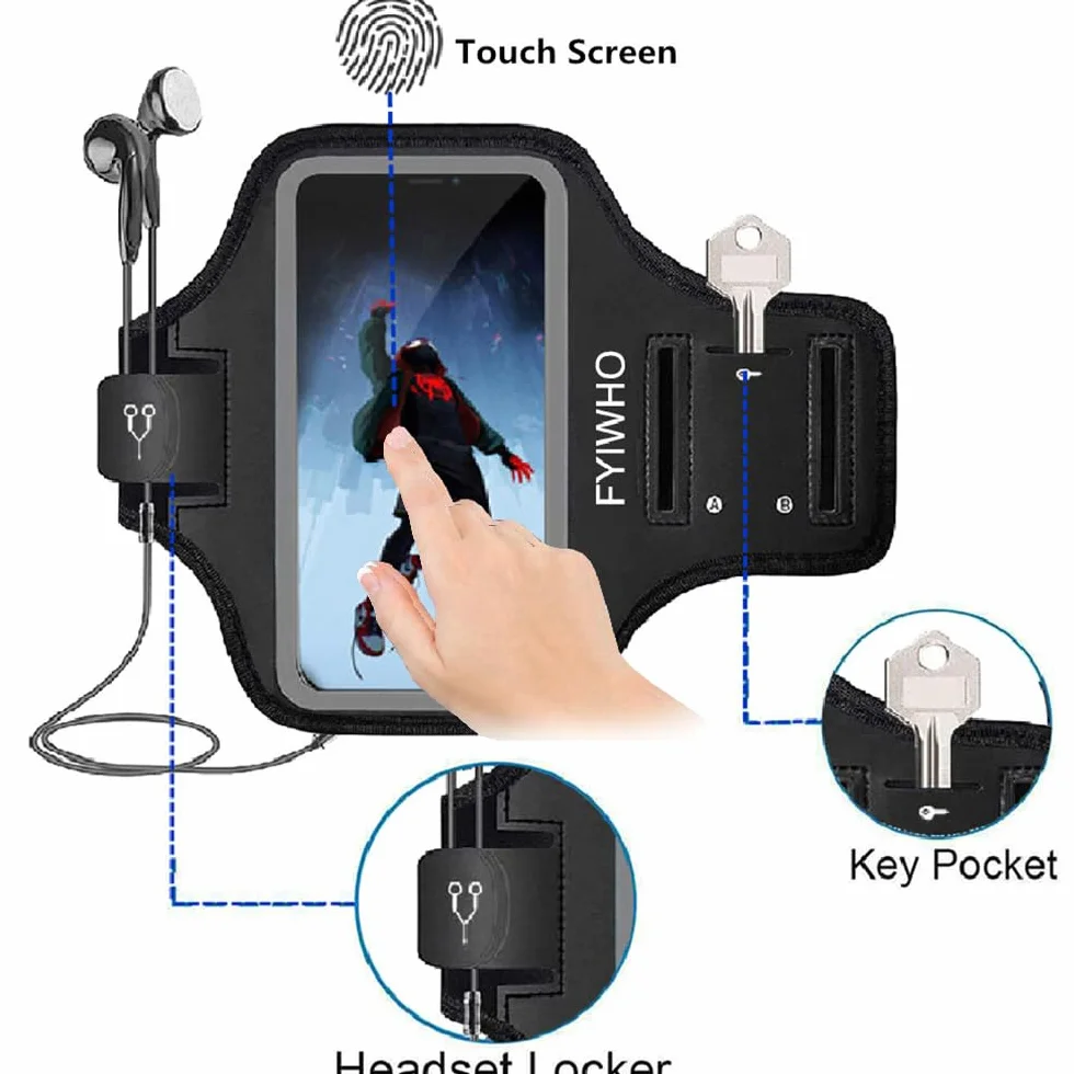 Opaska sportowa do telefonu komórkowego dla xiaomi mi Note 13 13t 12 lite12s 12x 9 se 9t 9s 8 8t 7 Pro Mix 2 2s 3,dla redmi a1 a2 a3 6 6a 7a 8a 9a 9c