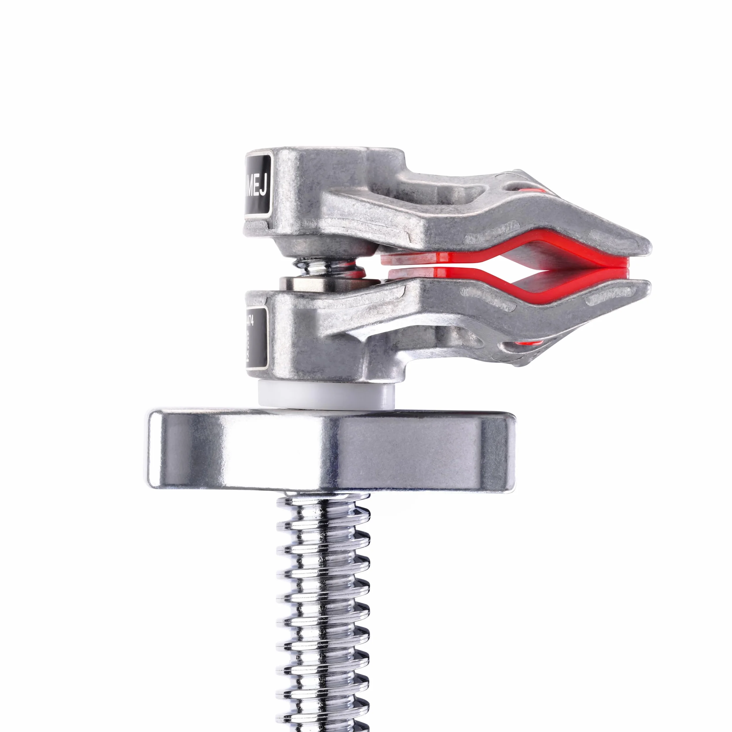 Manfrotto Zacisk szczękowy z mikro końcem 5 cm, pojemność otwarcia 2 cala/5 cm, maks. obciążenie 55 funtów/25 kg, wałek radełkowany, gwint wewnętrzny 1/10.2 cm, adapter męski 1/10.2 cm do 1/10.2 cm.