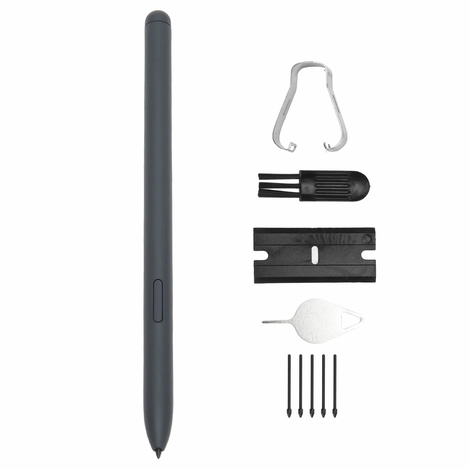Rysik do Tab S6 Lite, rysik do tabletu z 5 wymiennymi końcówkami do Tab S6 Lite 10,4" SM-P610 SM-P615 (czarny)