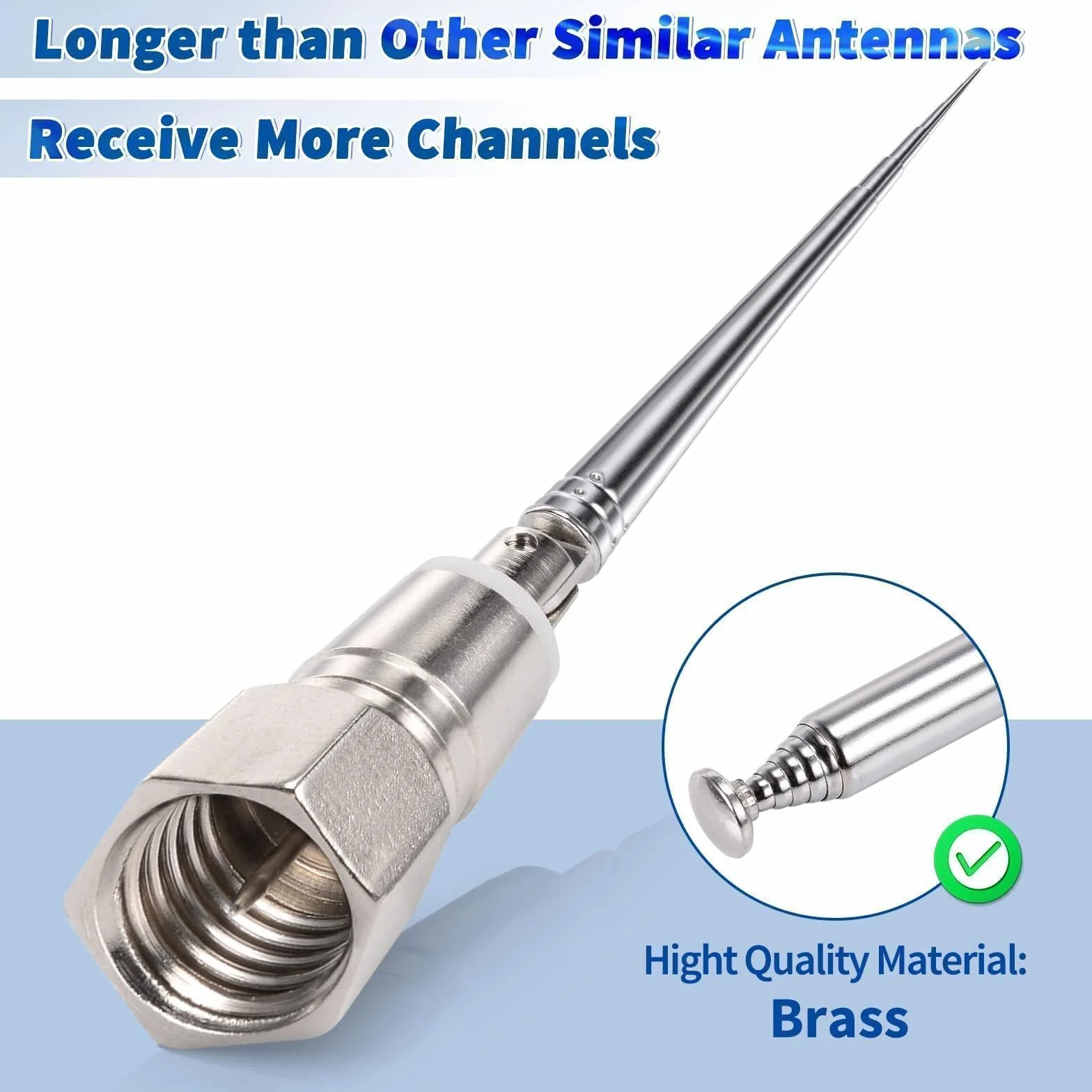 Bingfu DAB FM UKW antena radiowa 75 Ohm Unbal antena teleskopowa antena pokojowa kompatybilna z Yamaha Denon Pioneer Marantz Bose Wave system muzyczny odbiornik stereo wewnętrzny odbiornik