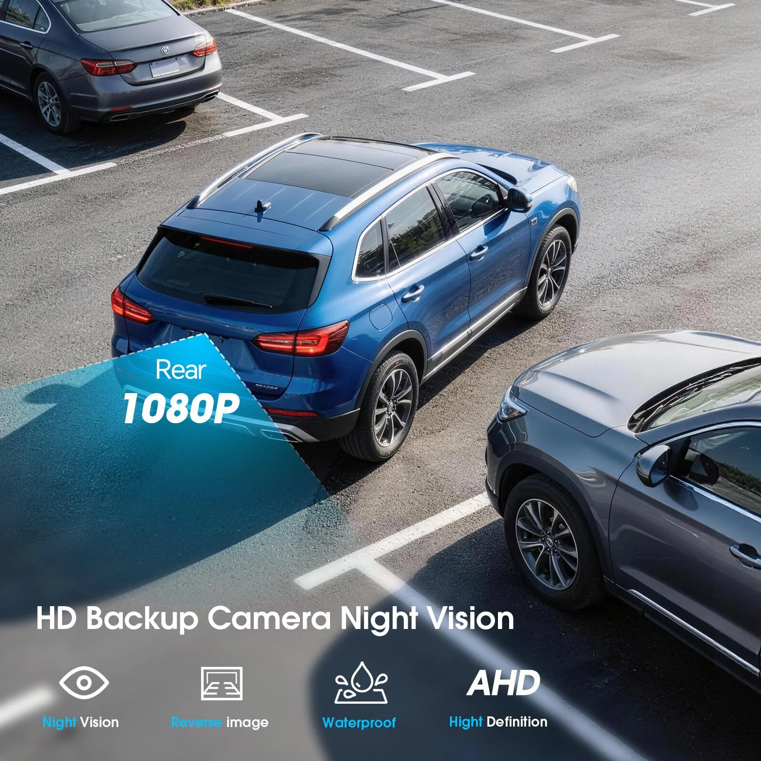 Haudio 7-calowy ekran Carplay do Apple & Android Auto, przenośne radio samochodowe z tylną kamerą 1080p, bezprzewodowe odtwarzanie samochodu ze sterowaniem głosem i łączem lustra, ekran dotykowy audio