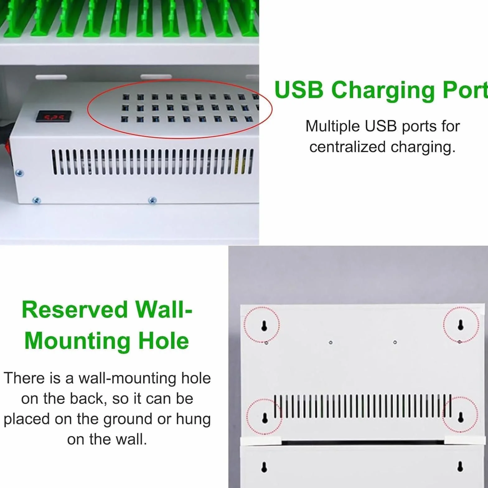 Stacja ładująca USB z pamięcią masową i mobilnością do tabletów