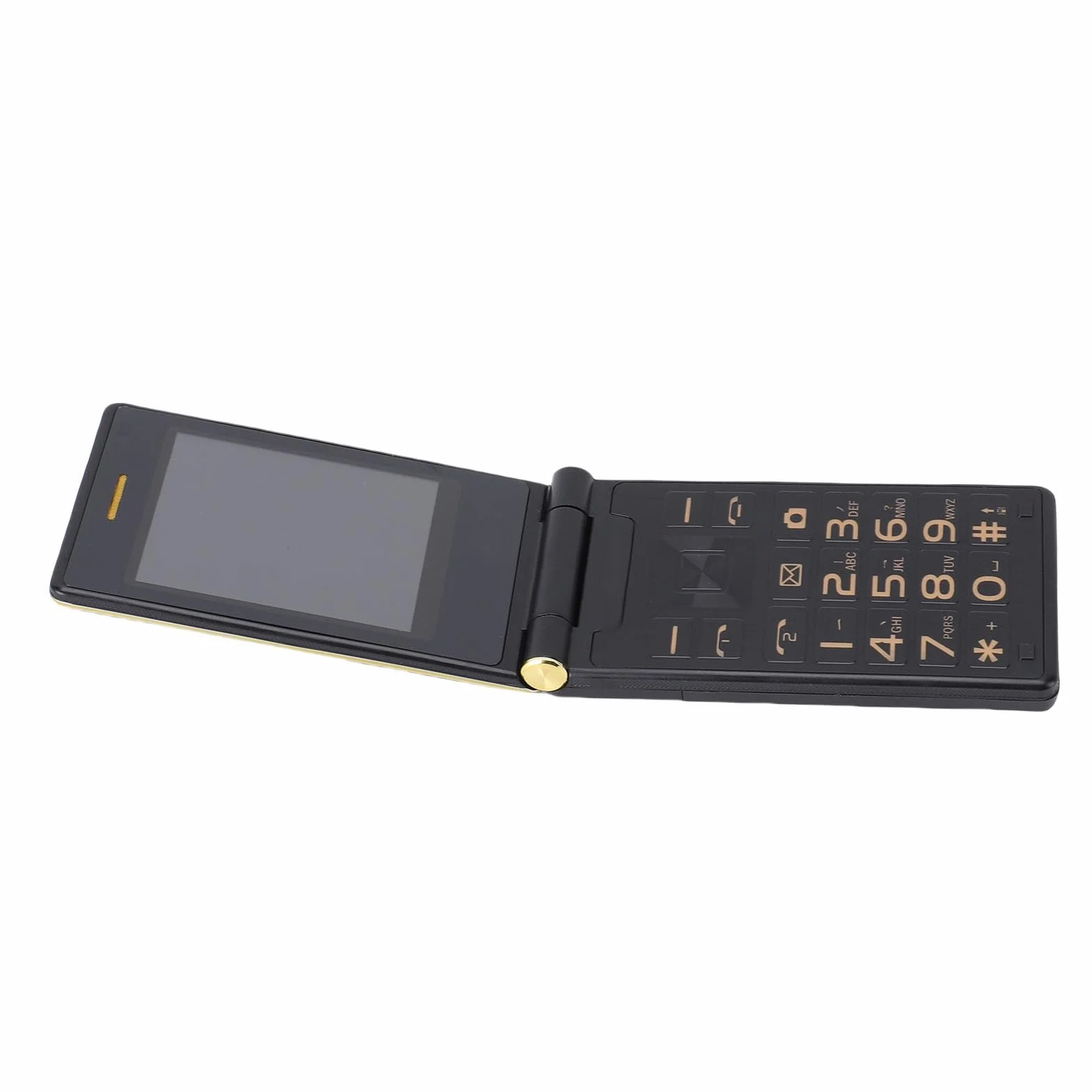 4G Telefon Komórkowy dla Osób Starszych 3,0 Cala, 1,8 -calowy Podwójny Ekran Doppelsim SESIORS DUŻY Przycisk 5900 MAH 1,3MP Kamera Flip Seniorzy Telefon Obsługuje Bluetooth Music (GOLD)