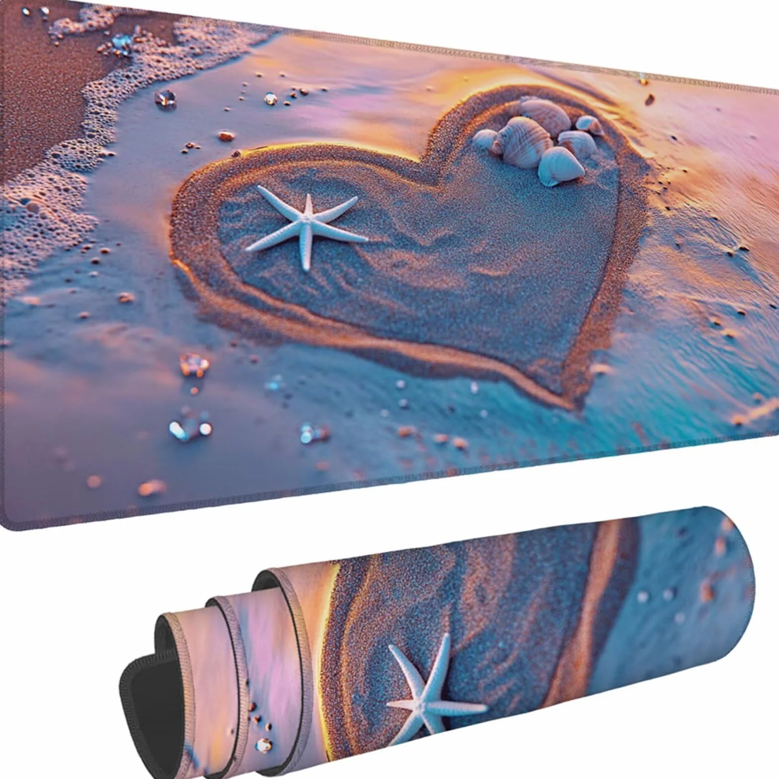 Gamingowa podkładka pod mysz 1200 x 600 x 3 mm, XXL, wodoszczelna, odporna na ścieranie, z przyszytymi krawędziami, podkładka na biurko, poprawia prędkość i precyzję, pod laptopa, komputer, wzór