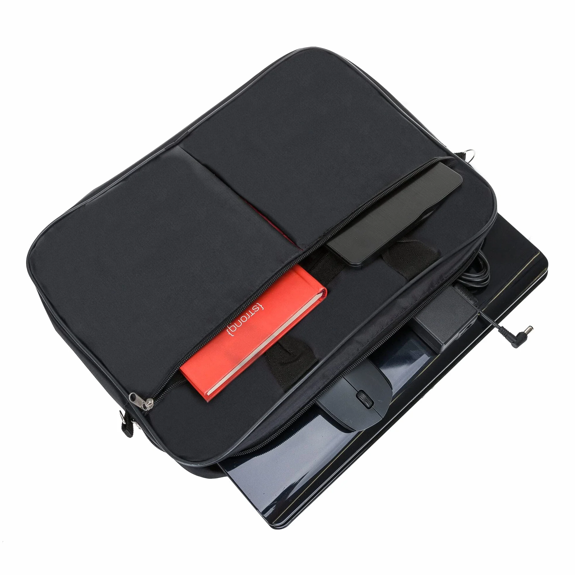PLM bardzo cienkie etui na laptopa 38.1 cm torba A1 wysokiej jakości wodoodporny materiał etui Drexel 38.1 cm, Czarny