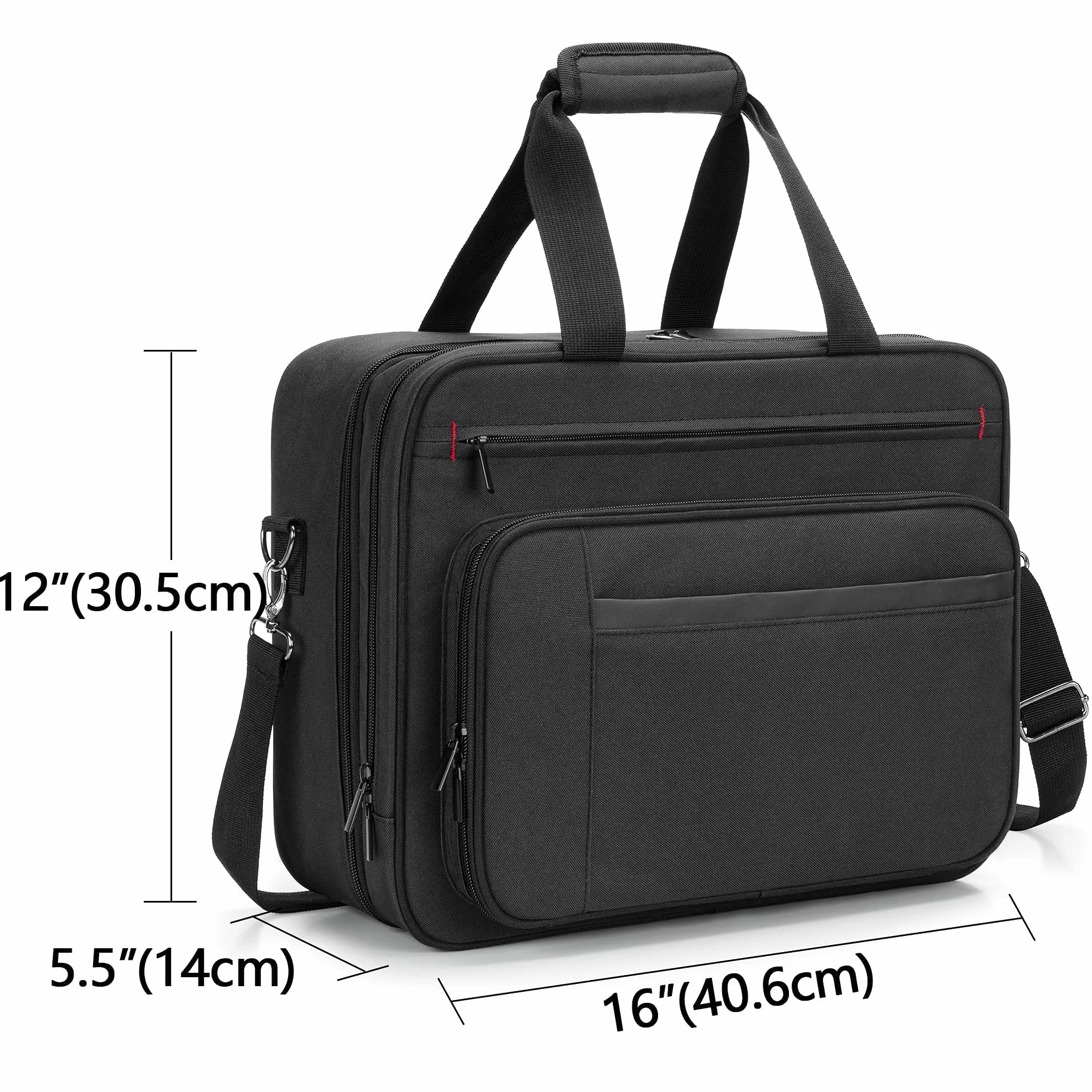 SAMDEW Dwuwarstwowa Torba do Przechowywania Przenośnych Drukarek Mobilnych, Kompatybilna z HP Tango/Tango X, HP Officejet 250/200, Futerał na Drukarkę z Warstwą Laptopa (do 15,6"), Sama Torba