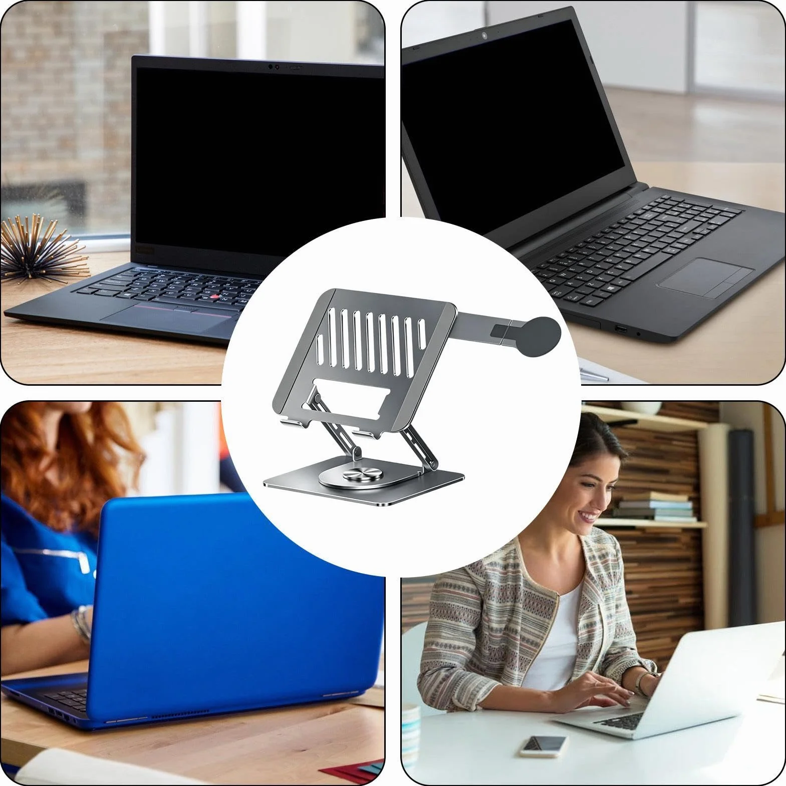 Podstawka pod laptopa na biurko Ergonomiczny Składany Uchwyt Do | Składany Na Laptopa Łóżka, domu, kanapy, pracy, nauki, kuchni, klasy