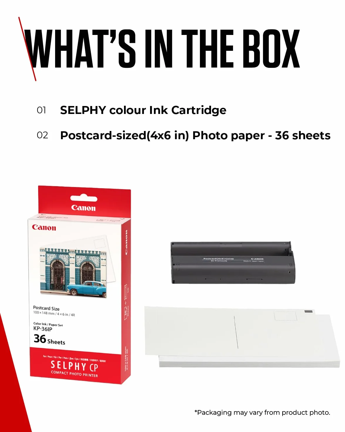Canon KP-36IP SELPHY kolorowy wkład atramentowy i papiery CO04703