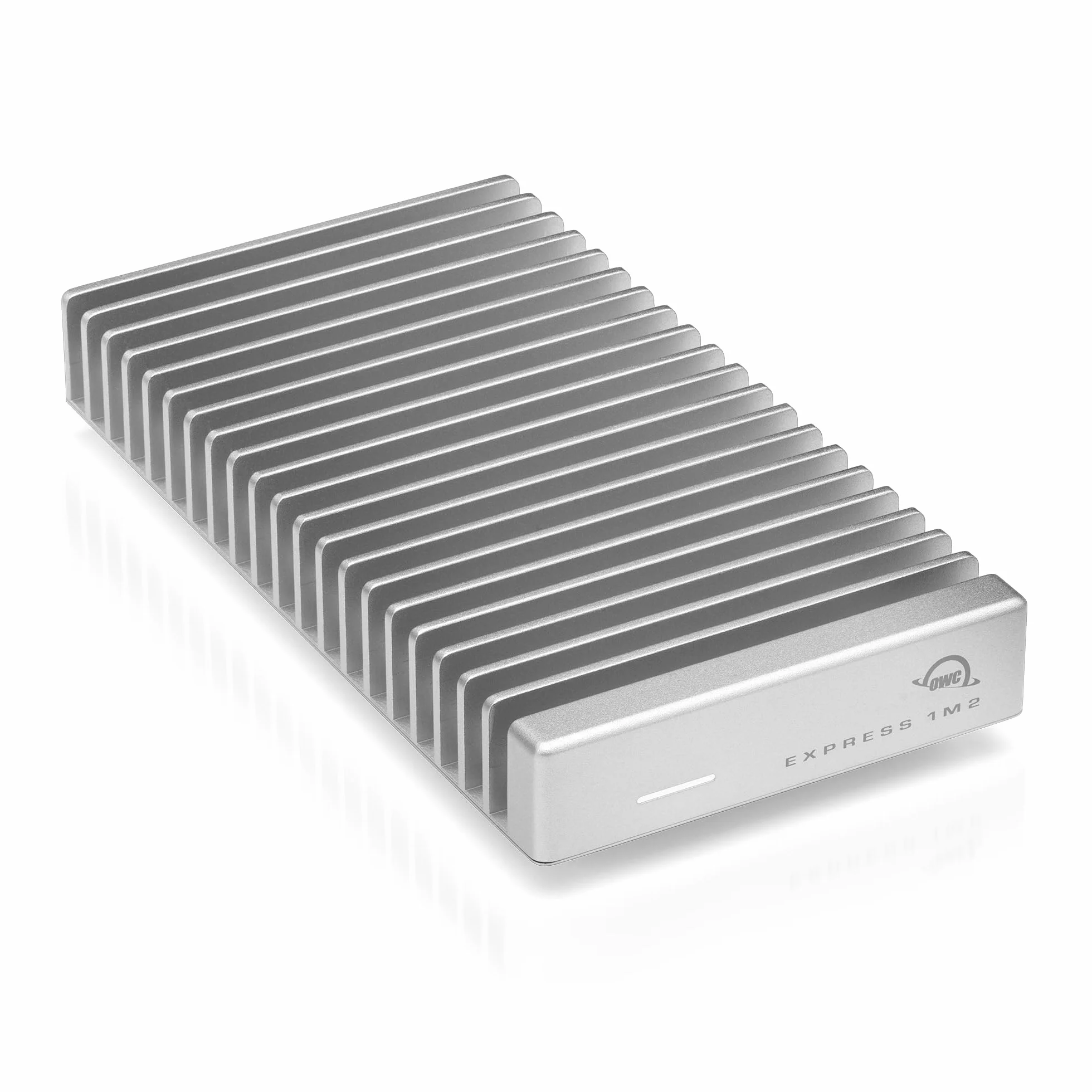 OWC Express 1M2 przenośny dysk SSD NVMe Thunderbolt (USB-C) USB4, ultraszybki zewnętrzny dysk SSD z aluminiową obudową z radiatorem (tylko obudowa)