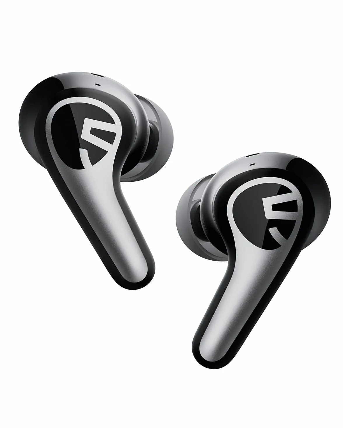 SOUNDPEATS C30 Bluetooth 6.0 Hybrydowe Bezprzewodowe Słuchawki Douszne z Aktywną Redukcją Szumu ANC 52dB i Certyfikacją Hi-Res Audio LDAC 12mm Duże Przetworniki 52h Odtwarzania 6 Mikrofonów Czarny