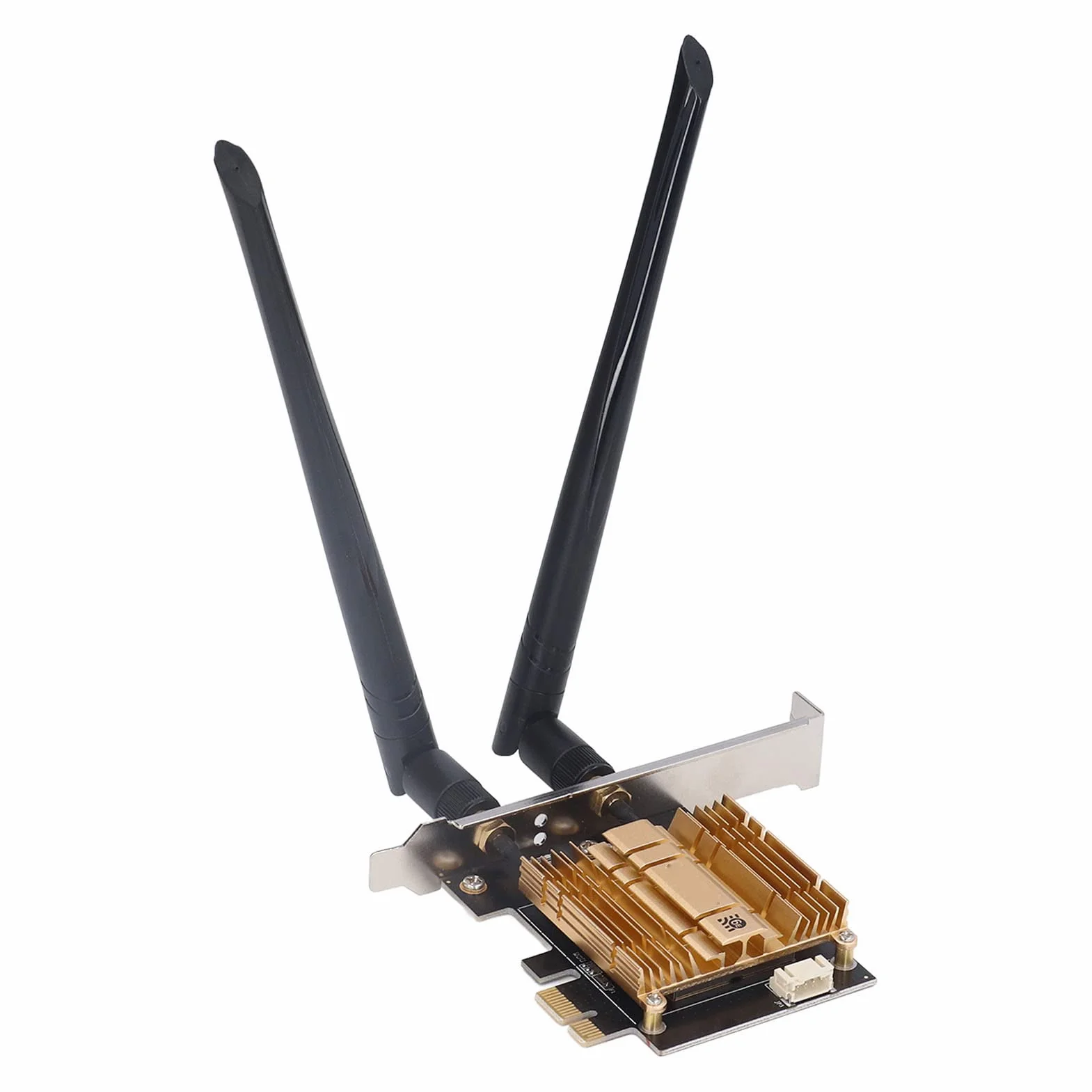 Adapter Bezprzewodowy PCI E Wysokowydajny Układ AX210 Karta WiFi 6E Dalekiego Zasięgu 6 GHz dla Systemu 11/10, Anteny 2x6dBi