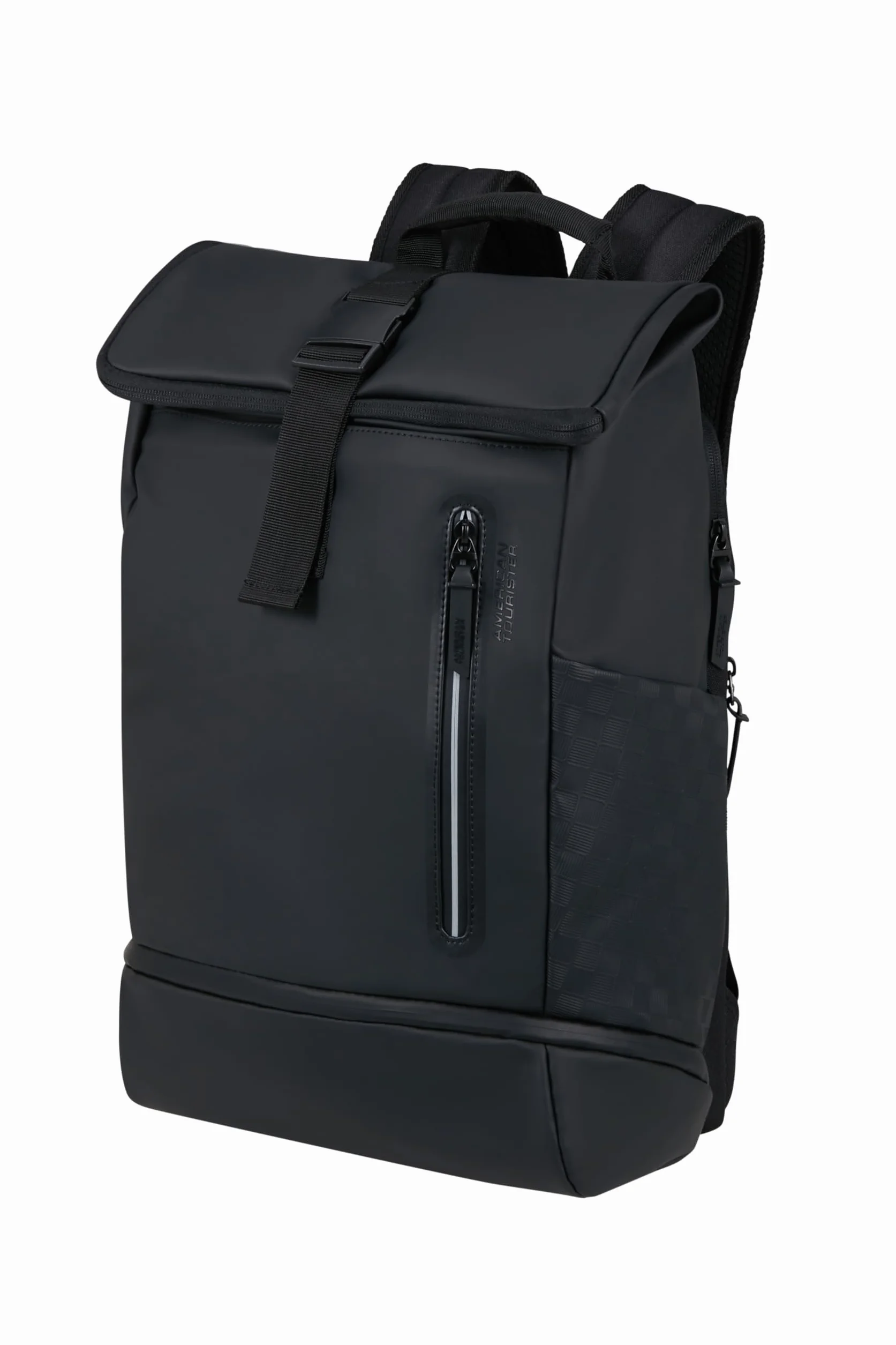 American Tourister Urban Tide - Rolltop Plecak na Laptopa 15.6", wodoodporny, z kieszenia na buty/ubrania, do biura, szkoly & uczelni - Czarny