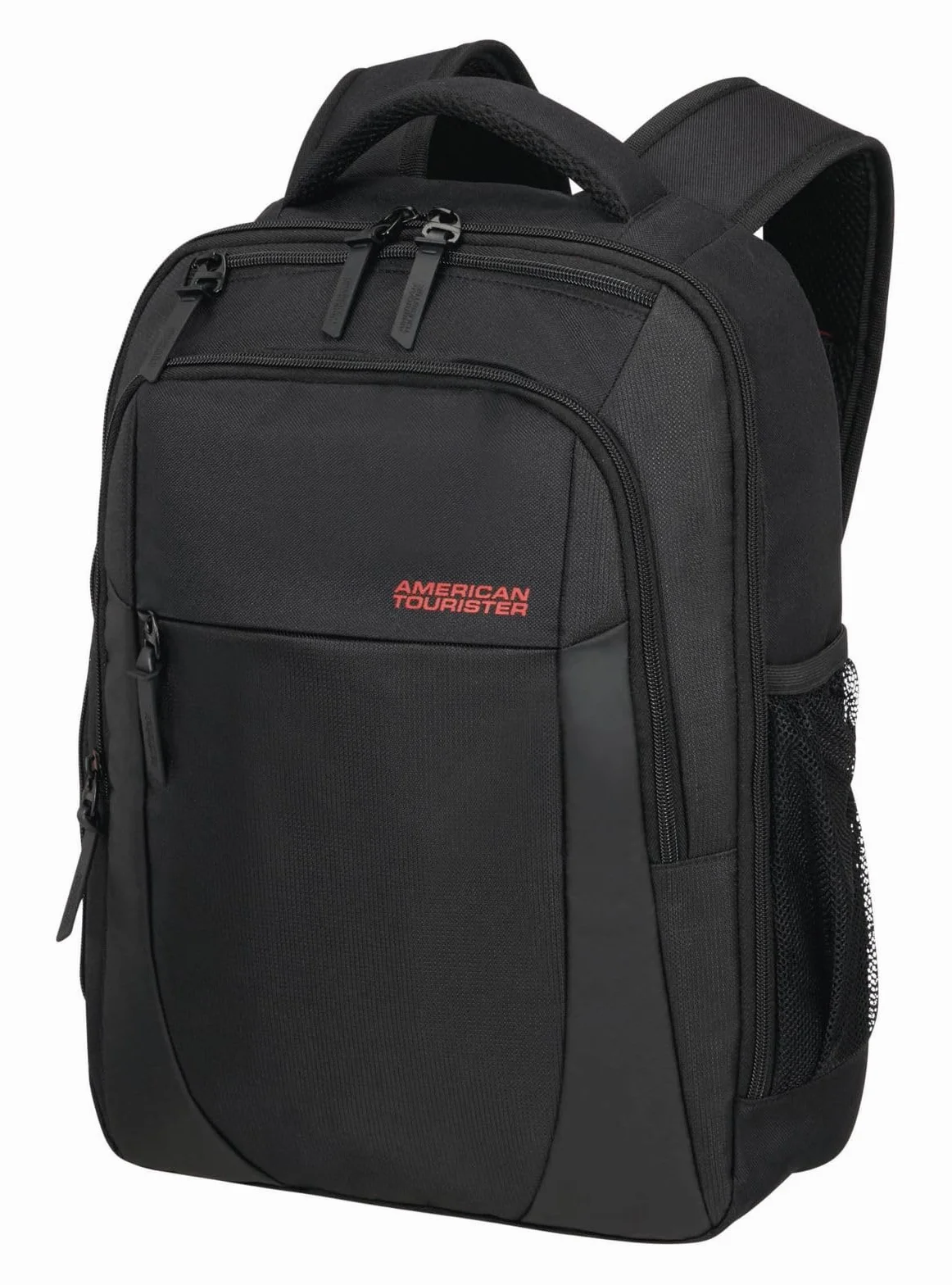 American Tourister Urban Groove UG12 - Plecak na laptop 15.6″ (46 cm) - Plecak biznesowy i szkolny z uchwytem na butelkę, Ergonomiczny, Smart Sleeve - 20.5L - Czarny (Black)