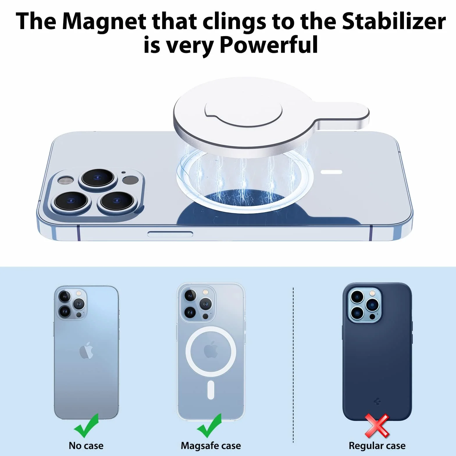 DJI Magnetyczny uchwyt zaciskowy pierścieniowy do Magsafe OM 6 OM 5 OM 4 OM 4 SE Adapter Mount kompatybilny ze stabilizatorem Osmo Gimbal