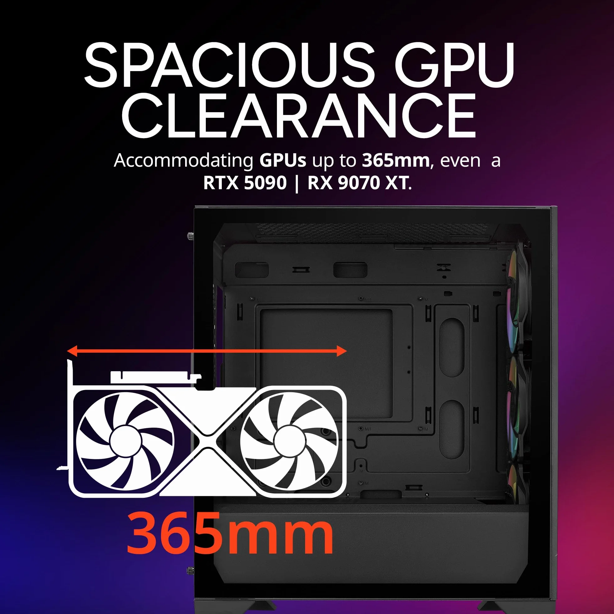 Cooler Master Elite 302 Micro-ATX minimalistyczne etui PC o wysokim przepływie powietrza, 365 mm GPU Max, kompatybilne RTX 5080|RX 7090 XT, 280 mm AIO Max, typ C, szkło hartowane, potrójny wentylator