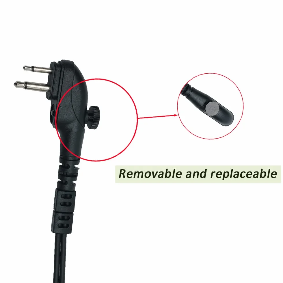 Zestaw słuchawkowy z rurką akustyczną z mikrofonem PTT do Hytera HYT BD502 BD502i PD502 PD562 TC-508 TC-580 Walkie Talkie Radio 10 szt
