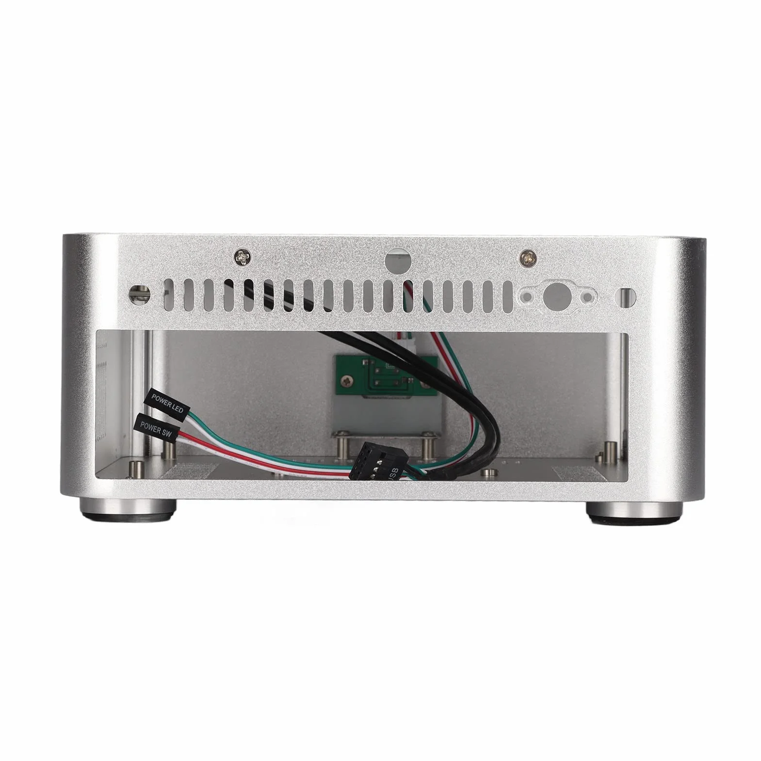 Obudowa do Gier Mini ITX, Obudowa do Gier Komputerowych Small Form Factor Premium ITX, Obudowa HTPC Wyposażona w Wiele Otworów Rozszerzających