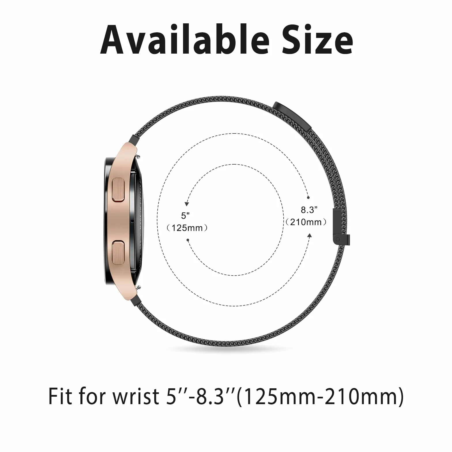 Meliya Pasek do 20mm 22mm Metal Quick Release Zegarek dla Mężczyzn i Kobiet,Metaliczny Stal Nierdzewna Magnes Wymiana Bransoletki dla 20mm 22mm Zegarek