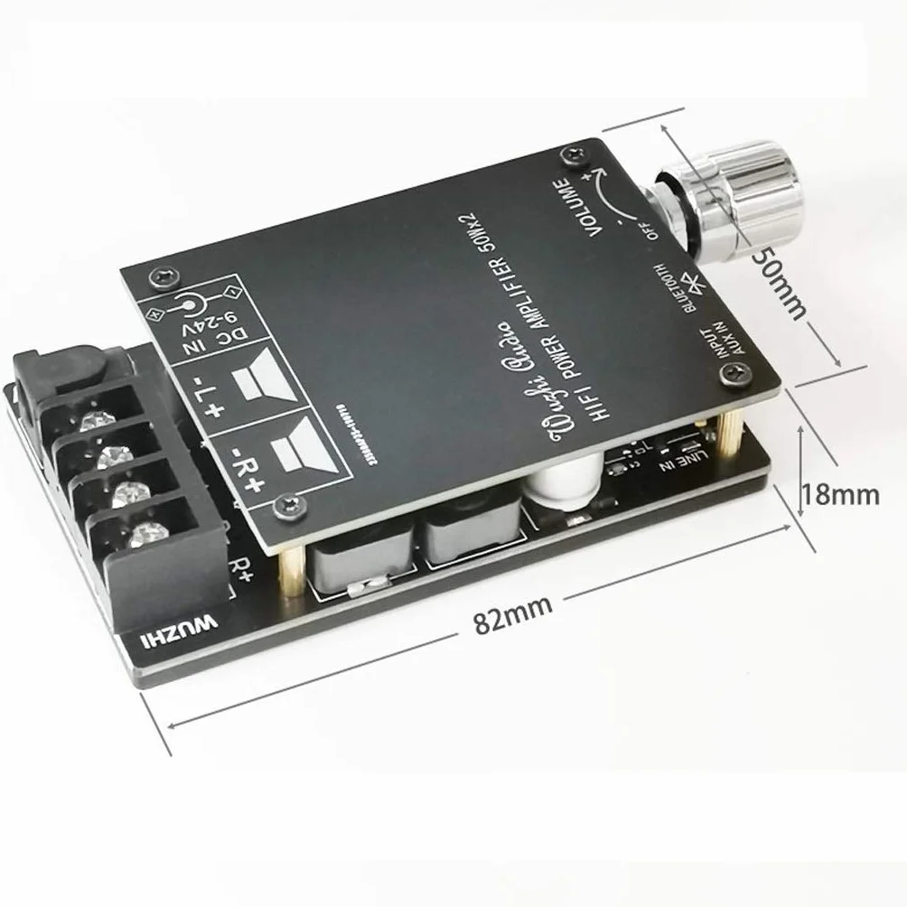 DollaTek HiFi Bezprzewodowa Bluetooth 5.0 TPA3116 Karta wzmacniacza audio TPA3116D2 50WX2 wzmacniacz stereo AMP kino domowe