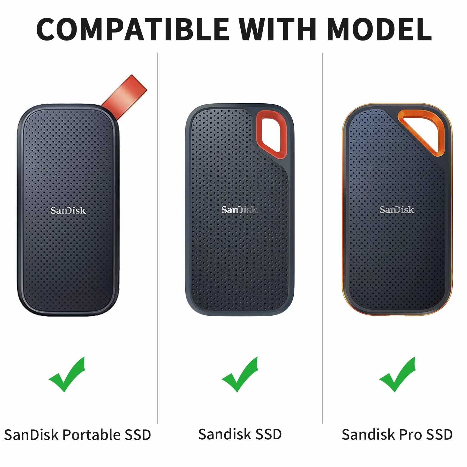 Yinke Twarda obudowa na Extreme Pro/Extreme Portable External SSD 500GB 1TB 2TB, Pokrywa ochronna do przechowywania torby do podróży