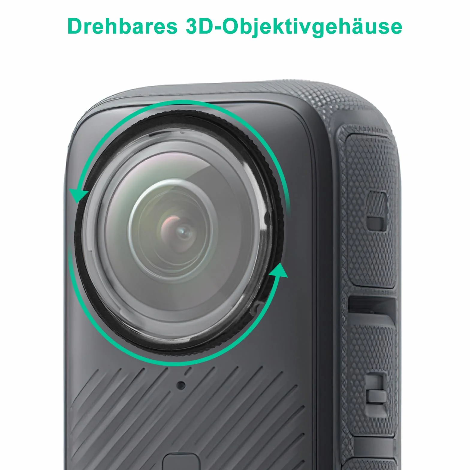 APOMOONS 2 osłony soczewek, akcesoria do obiektywu premium Insta360 X4, obracane lusterko 3D, ochrona przed UV i zadrapaniami, ze ściereczką