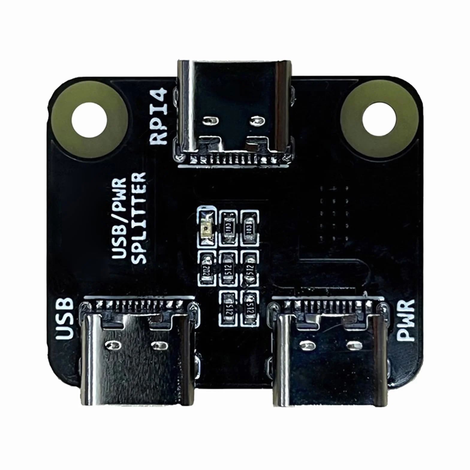 Wygodny rozdzielacz USB 3 porty rozdzielacz zasilania typu C do rozdzielacza zasilania RPI BliKVM i PiKVM "KVM Over IP Controller Power Distributor