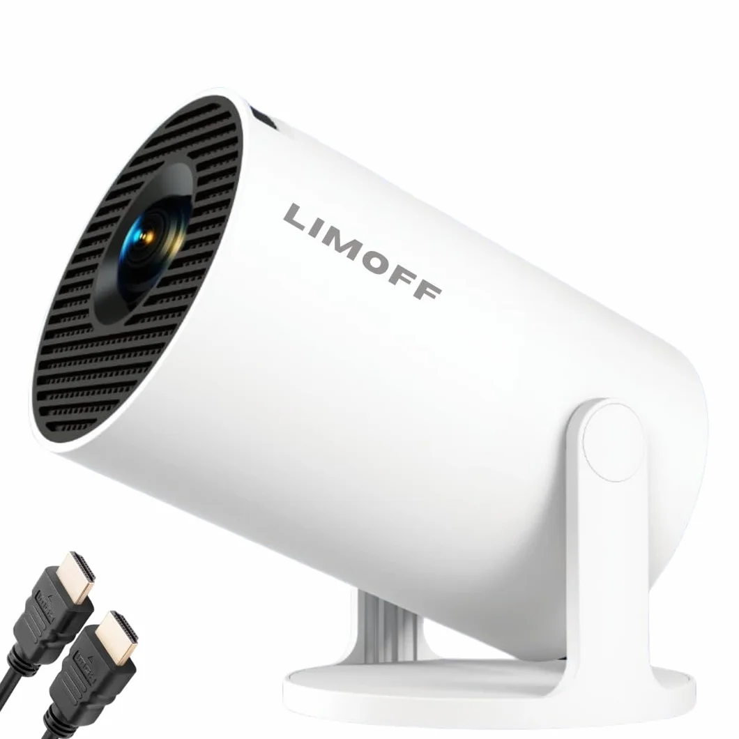 Hy300Pro + mini projektor 1080p Full HD Smart z systemem Android 11, WiFi 6 i Bluetooth 5.2, przenośny mini projektor kina domowego, obsługa 4K