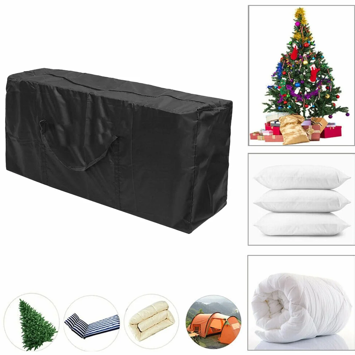 Pokrowiec ochronny Oxford 122 x 39 x 55 cm wodoodporny na meble ogrodowe