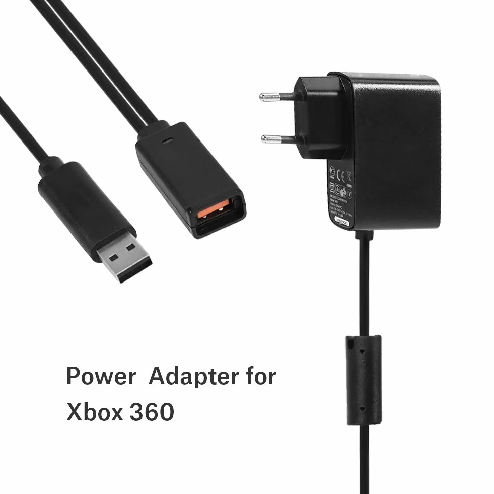 Adapter kabla zasilającego USB do Kinect 360 VBESTLIFE US/EU czarny