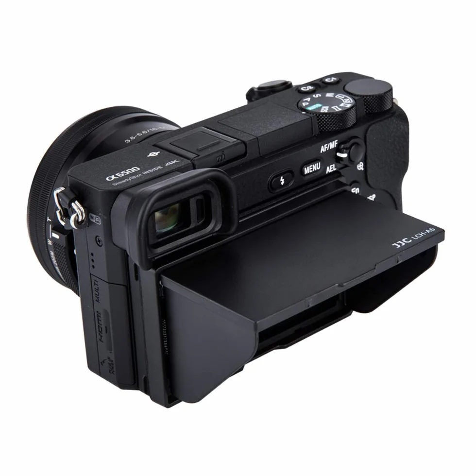 JJC Osłona LCD do aparatu Sony A6600 A6500 A6400 A6300 A6100 A6000 | Antyodblaskowy do osłony przeciwsłonecznej na zewnątrz