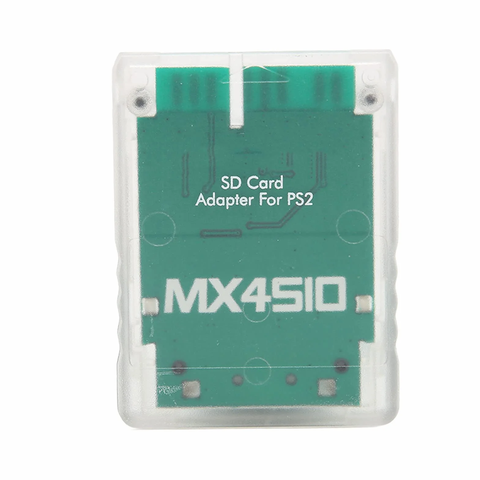 MX4SIO SIO2SD Adapter Kart SD do Konsoli, Czytnik Kart Pamięci, Plug And Play, Profesjonalny Adapter Kart Pamięci SD do Konsoli FAT(przezroczysty biały)