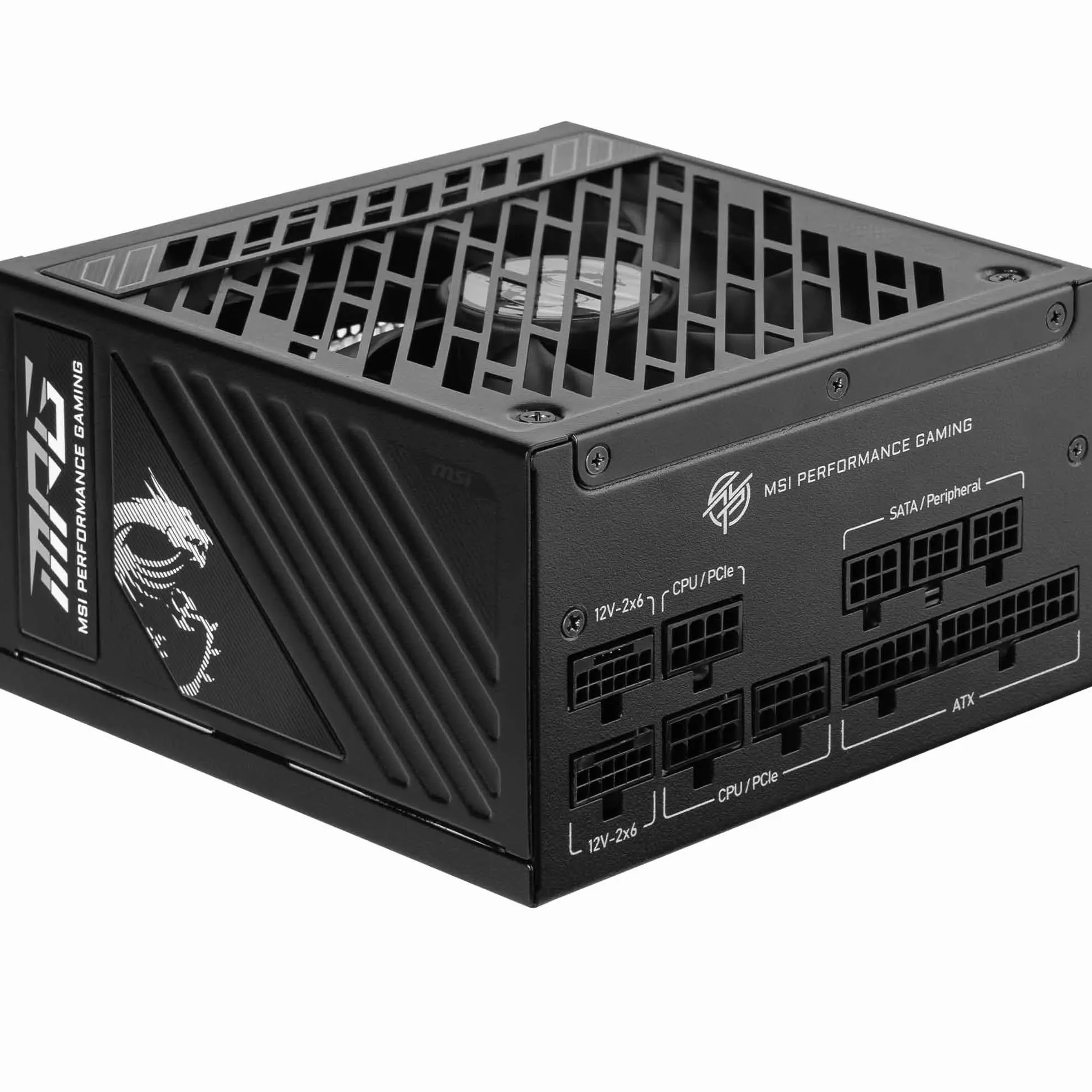 MSI MPG A1250GS PCIE5 zasilacz sieciowy, 1250 W, 80 Plus Gold, ATX 3.1, PCIe 5.1 obsługa GPU, Dual-Native 12 V-2 x 6, modułowy kabel z dwukolorowymi złączami 12 V-2 x 6, zasilacz ATX