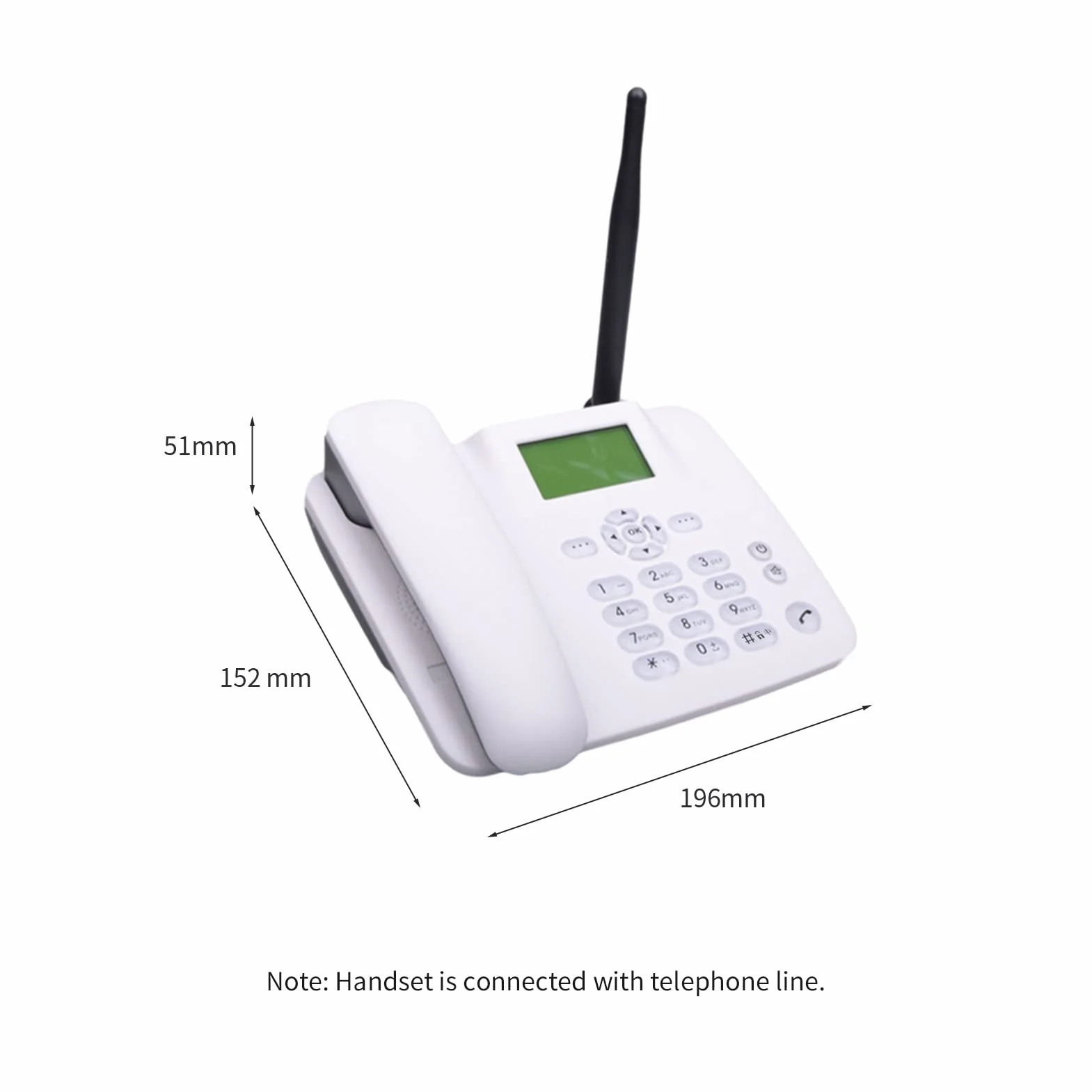 Bezprzewodowy telefon stacjonarny 4G GSM 850/900/1800/1900 MHZ karta SIM bezprzewodowy telefon z anteną radiową budzik funkcja SMS do domu centrum telefonicznego biuro
