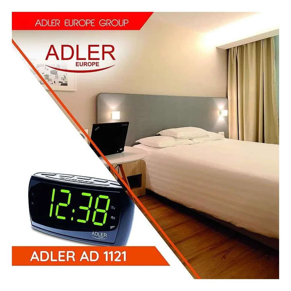 Adler AD1121 Radiobudzik Czarny