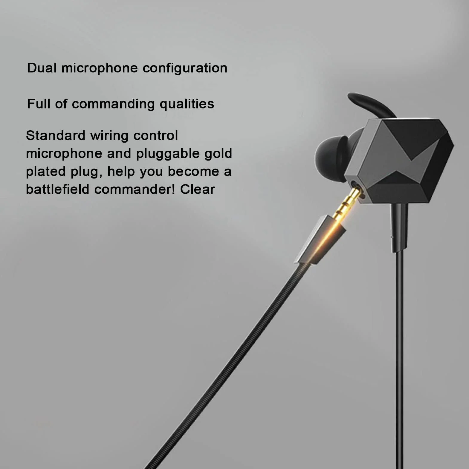 TAIDU THS108a Słuchawki Douszne Do Gier Z Odłączanym Mikrofonem, Komputerowym Kablem Adaptera Audio, Idealne Do Gier Mobilnych I Przełączników