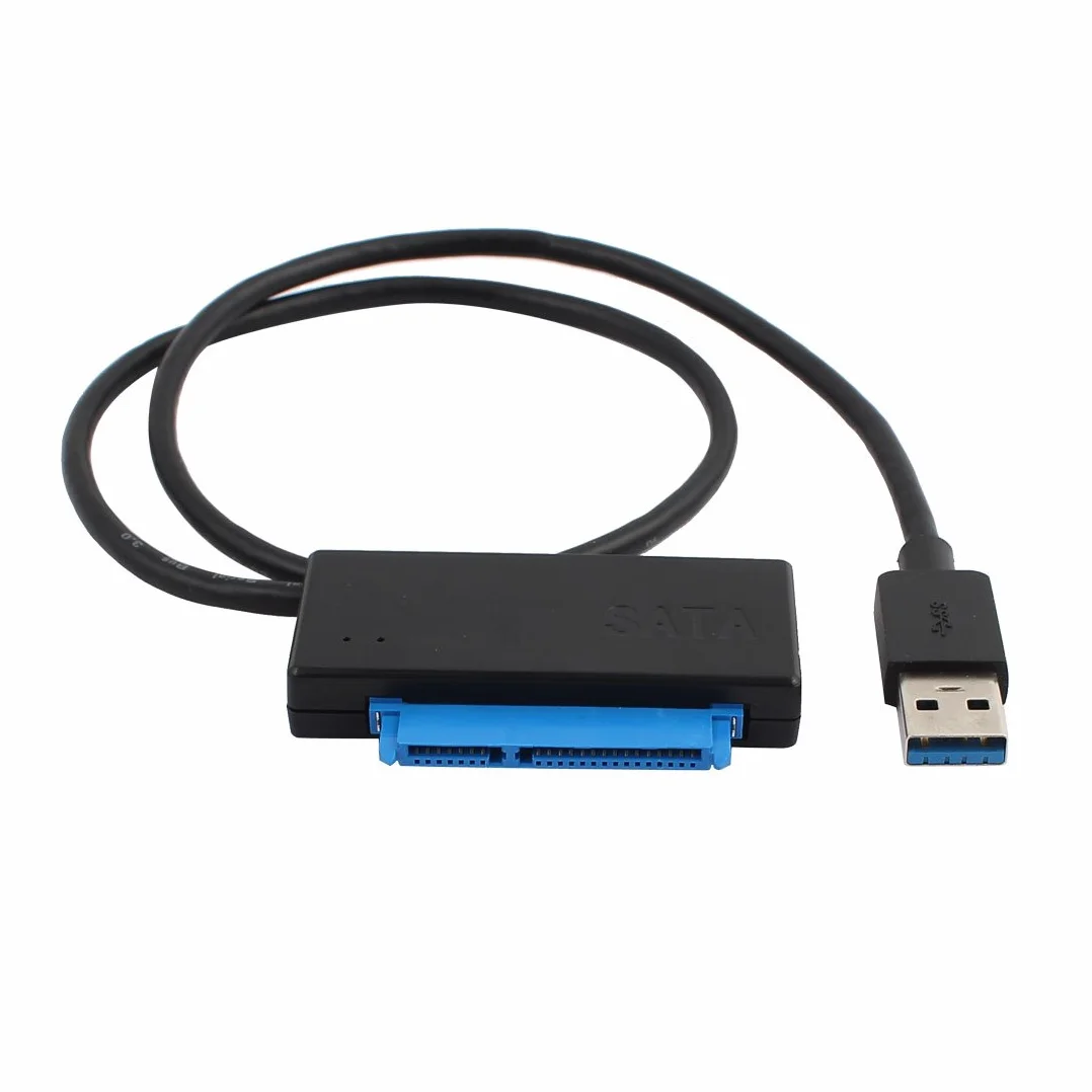 Aexit Kabel adaptera konwertera USB 3.0 na SATA ATA do 2,5-calowego dysku twardego 50 cm(Câble adaptateur de convertisseur USB 3.0 vers SATA ATA pour disque dur de 2,5' ', 50CM